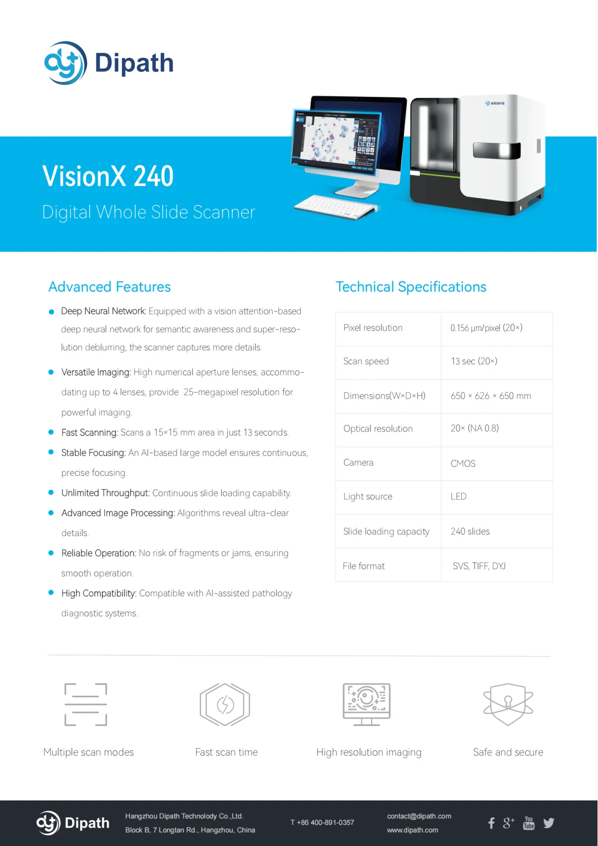 VisionX 240 Scanner